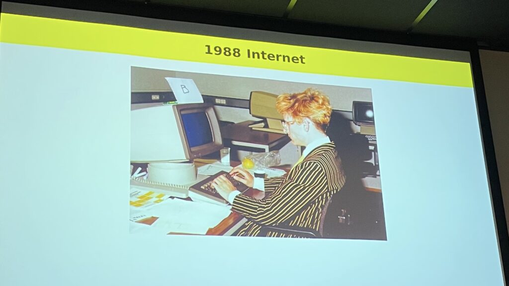 Steven Pemberton as one of the first users of the open Internet in Europe